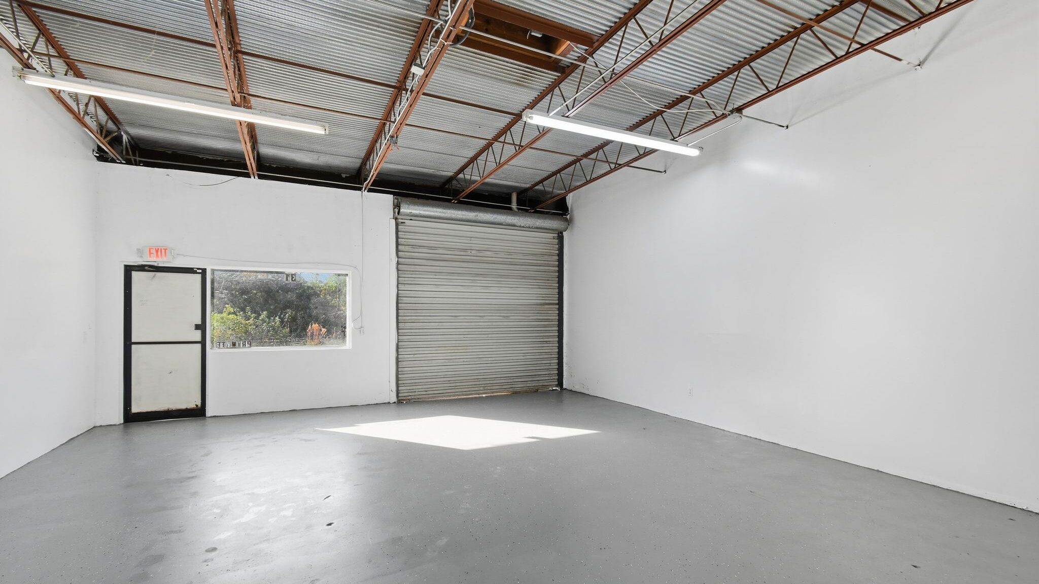 Inside of a WorkBay flex space