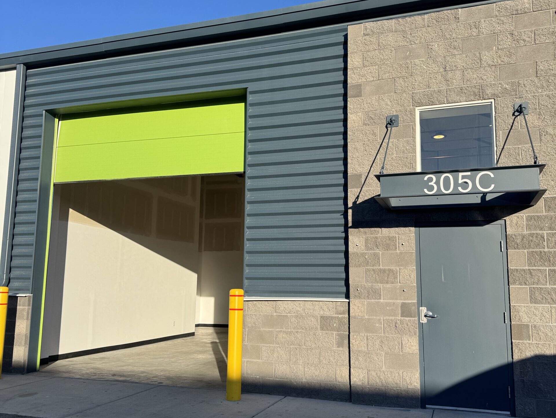 WorkBay bays with roll up doors