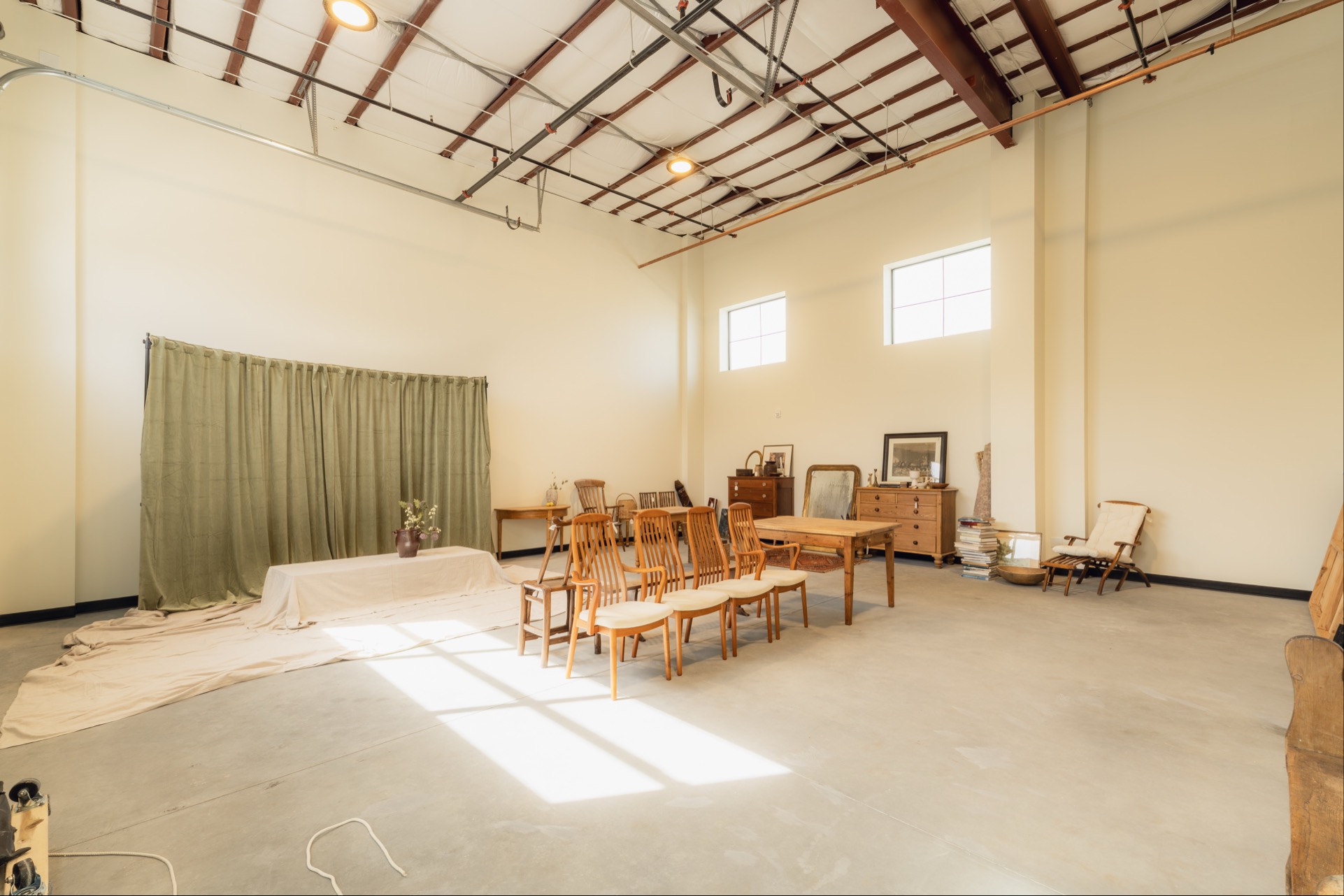 Client meeting during a shoot at a WorkBay studio