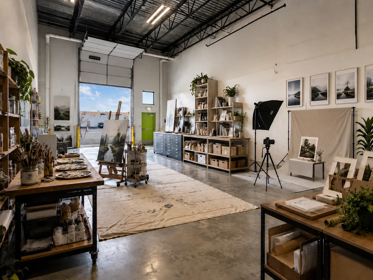 Creative studio inside a WorkBay unit